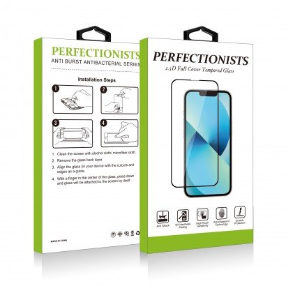 LCD apsauginis stikliukas 2.5D Perfectionists Xiaomi Redmi 9T lenktas juodas