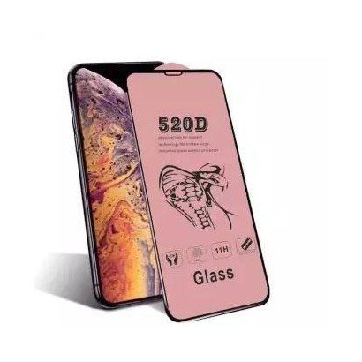 LCD apsauginis stikliukas 520D Apple iPhone SE 2020/SE 2022 juodas