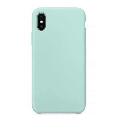 Dėklas Liquid Silicone 1.5mm Apple iPhone X/XS mėtinis