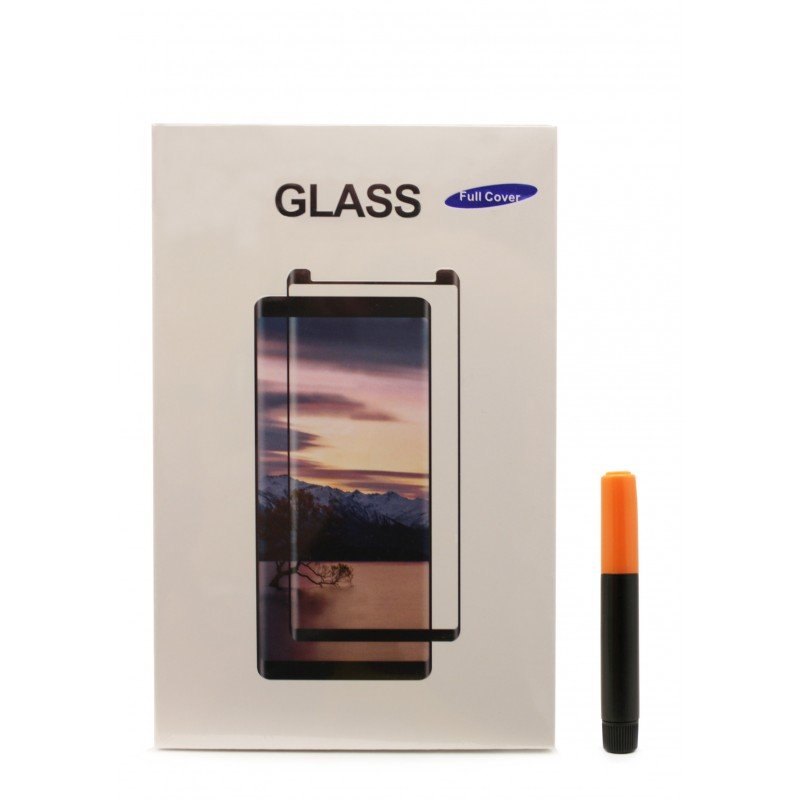 LCD apsauginis stikliukas M1 5D UV Glue Huawei Mate 20 Pro lenktas skaidrus