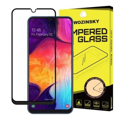 LCD apsauginis stikliukas Wozinsky 5D pritaikytas dėklui Huawei P40 Lite E juodas