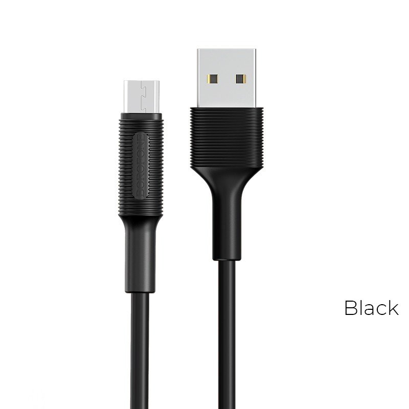 USB kabelis Borofone BX1 microUSB 1.0m juodas