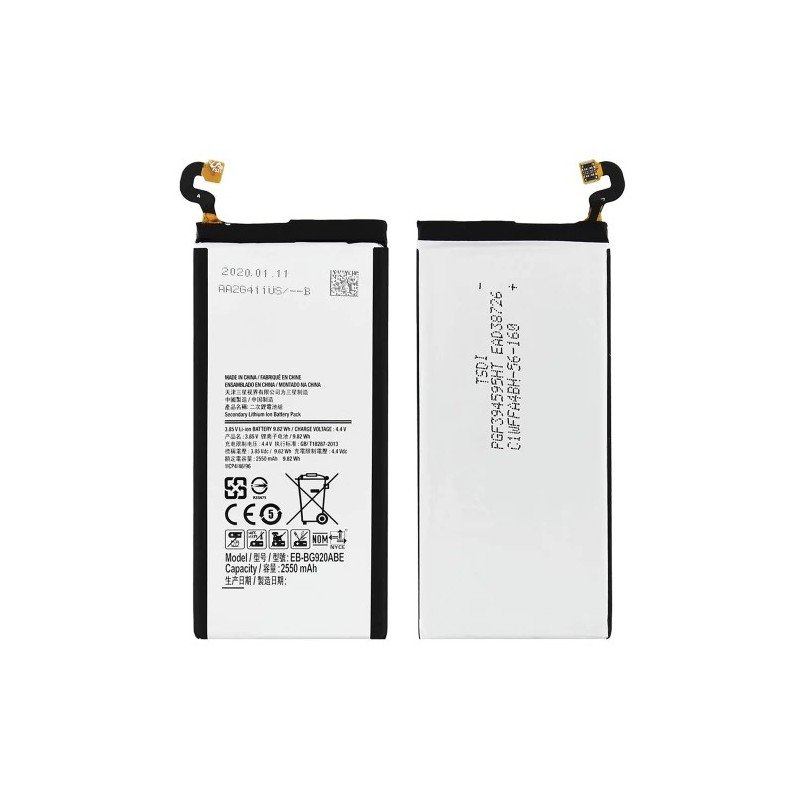 Akumuliatorius ORG Samsung G920 S6 2550mAh EB-BG920BBE (no logo)