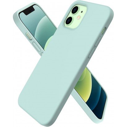 Dėklas Liquid Silicone 1.5mm Apple iPhone X/XS mėtinis