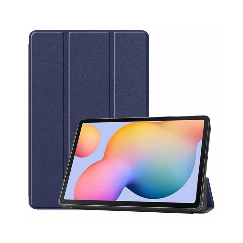 Dėklas Smart Leather Apple iPad 10.9 2022 tamsiai mėlynas