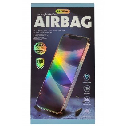 LCD apsauginis stikliukas 18D Airbag Shockproof Samsung A725 A72 juodas