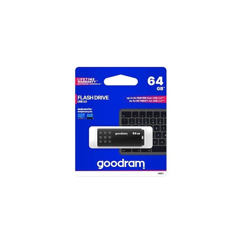 Atmintinė Goodram UME3 64GB USB 3.0 juoda