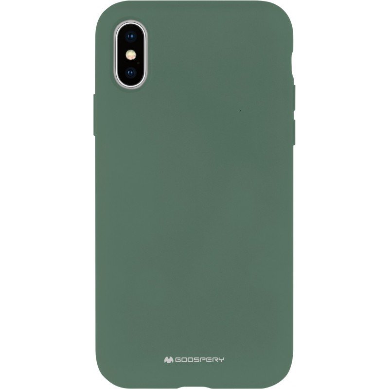 Dėklas Mercury Silicone Case Samsung A226 A22 5G tamsiai žalias