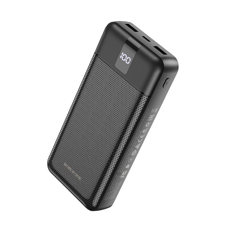 Išorinė baterija Power Bank Borofone BJ20A 5 Output 3 Input 20000mAh juoda