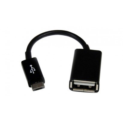 Adapteris iš "microUSB" į USB (OTG) juodas